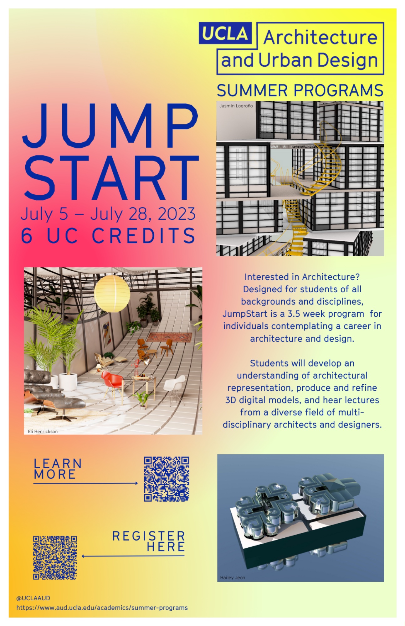 Architecture and Urban Design Summer Program with UC credit UCLA