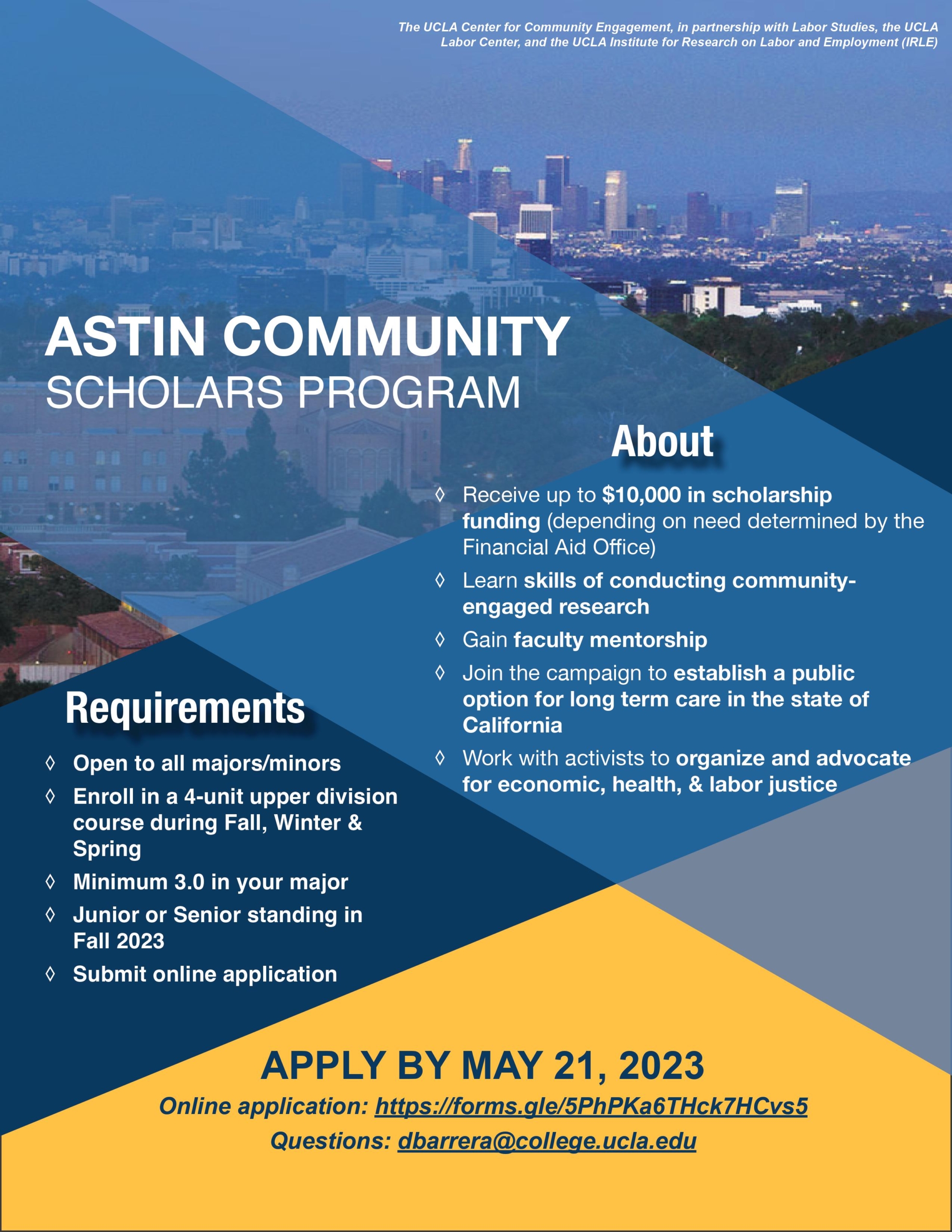 Astin Community Scholars Program - UCLA Mathematics