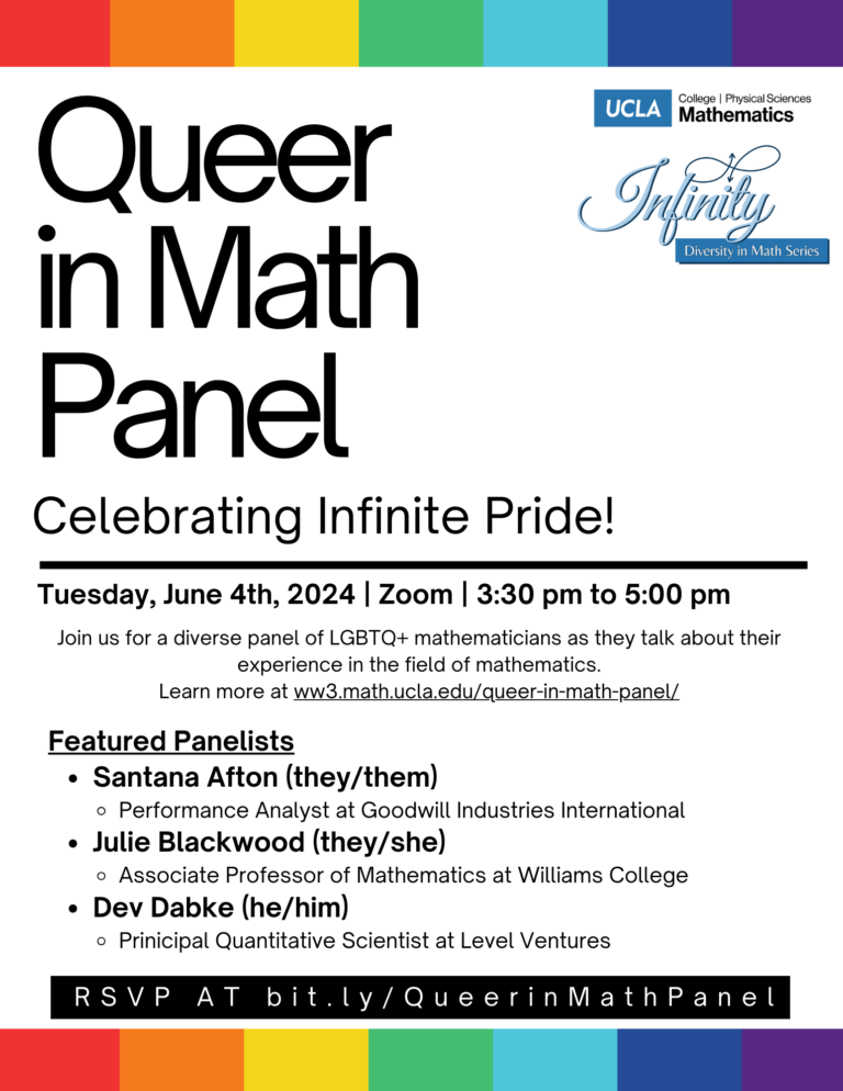 Queer in Math Panel 2024