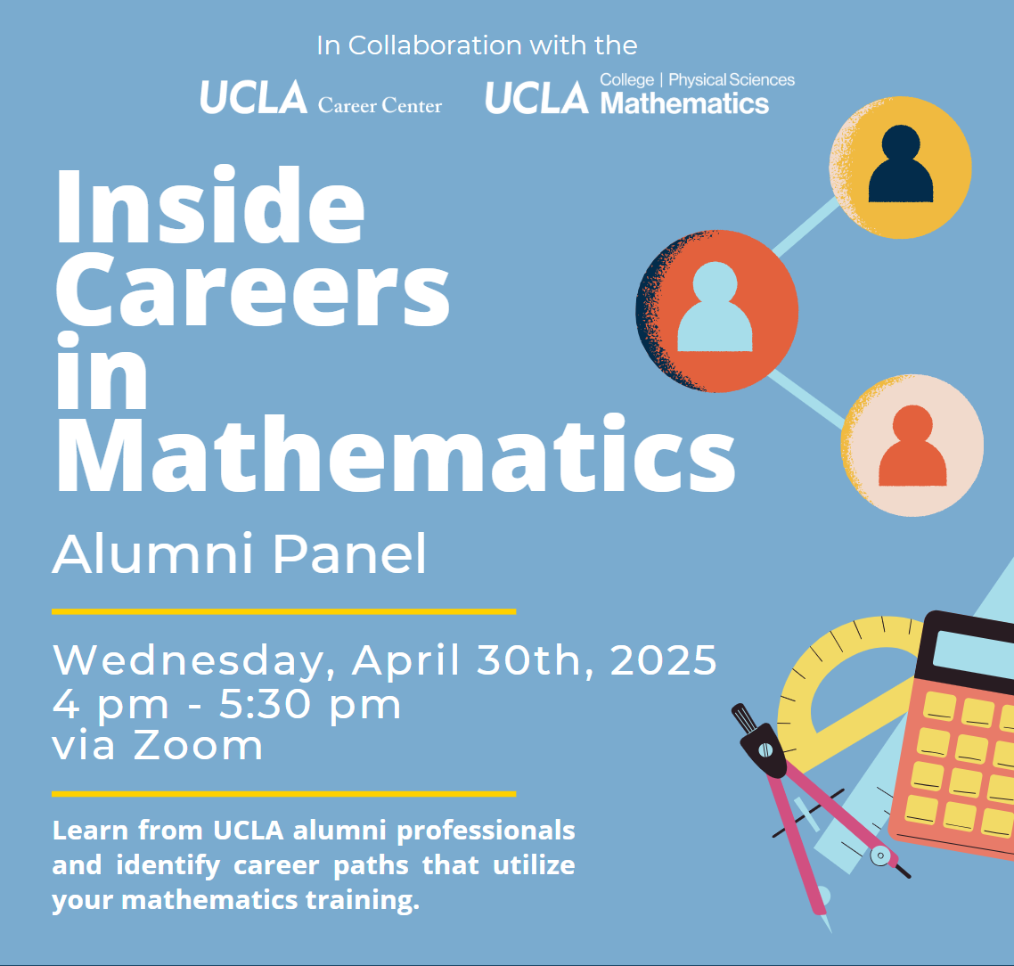 Careers in Mathematics Event Page - UCLA Mathematics